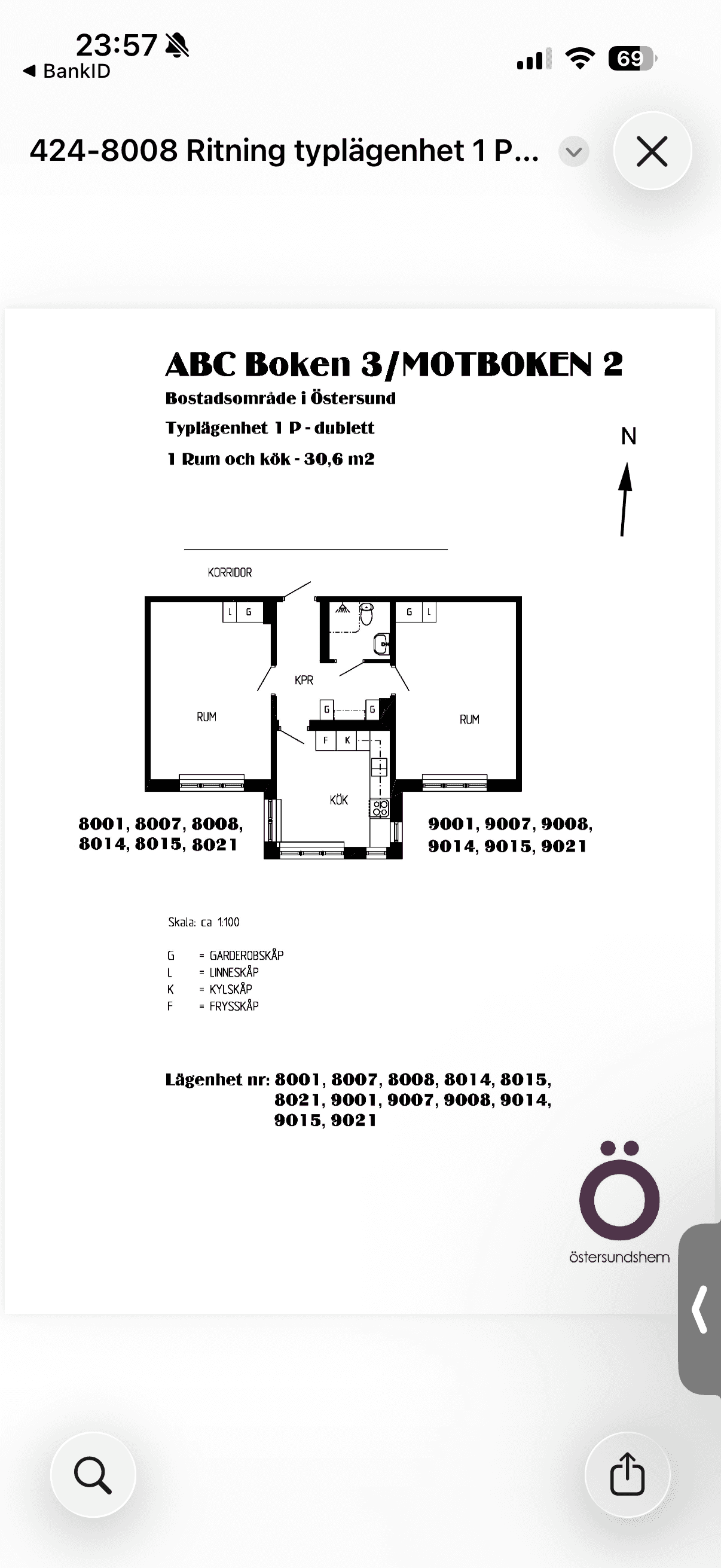 Apartment in Östersund