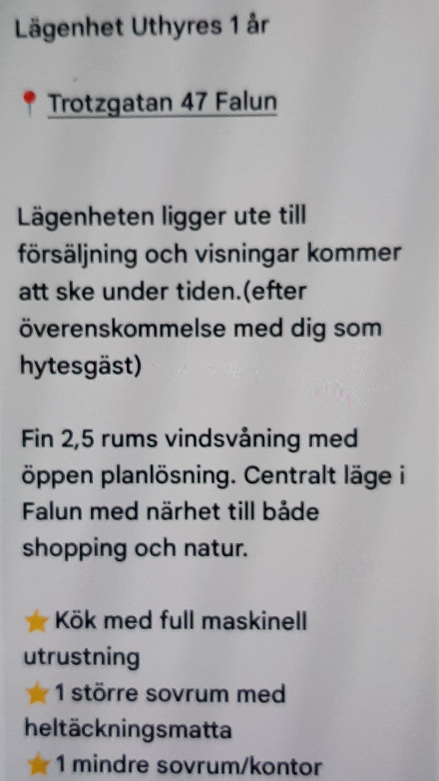 2.5-room apartment in Falun, Trotzgatan - image 1